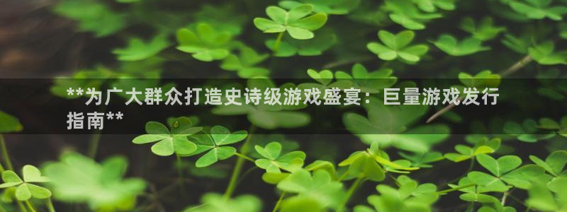 新航娱乐扣款：**为广大群众打造史诗级游戏盛宴：巨量游戏发行
指南**