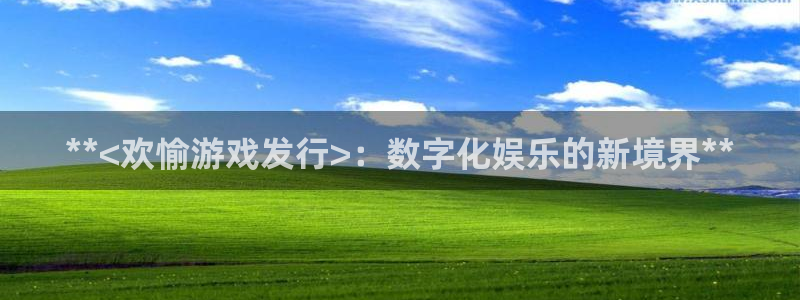 新航娱乐入网要求：**<欢愉游戏发行>：数字化娱乐的新境界**